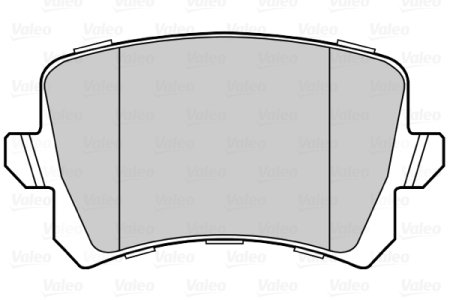 Klocki hamulcowe VALEO 302258 1K0698451 SKODA OCTAVIA II 04-13 tył