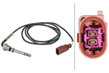 Czujnik temperatury spalin HELLA 6PT 358 181-421 059906088BN PORSCHE VW