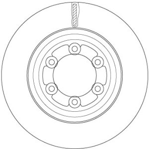 Tarcza hamulcowa TRW DF6736S 8979488071 ISUZU D-MAX II 17- przód