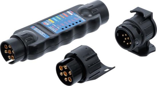 Tester gniazd przyczep, 7 I 13 PINÓW BGS 2171 