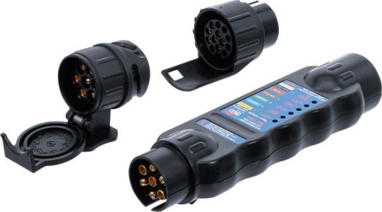 Tester gniazd przyczep, 7 I 13 PINÓW BGS 2171 