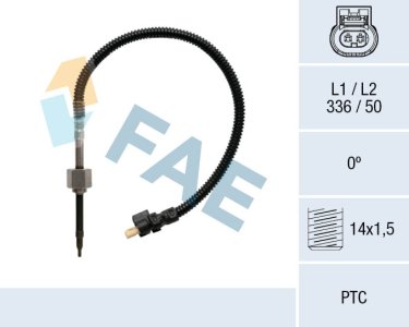 Czujnik temperatury spalin FAE 68034 0009058904 MERCEDES
