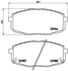KLOCKI HAMULC. KIA CEED 06-18 PRZÓD