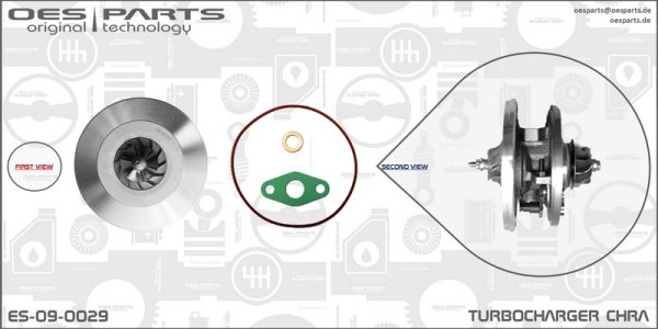 Wkład turbosprężarki CHRA OES PARTS ES-09-0029 740821 