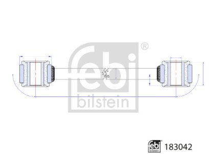 Łącznik stabilizatora FEBI BILSTEIN 183042 9073203600 MERCEDES T