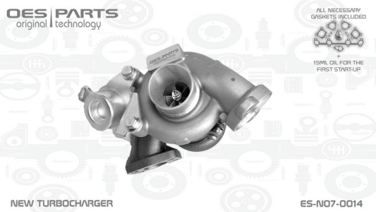 Turbosprężarka OES PARTS ES-N07-0014 0375N5 CITROEN