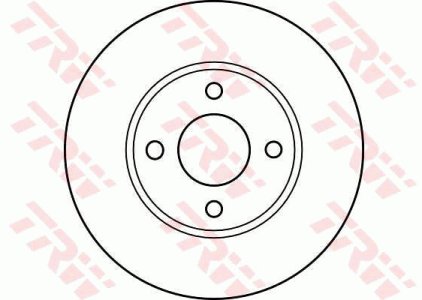 Tarcza hamulcowa TRW DF4018 402060M802