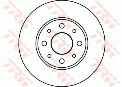 Tarcza hamulcowa TRW DF4037 46419204 przód