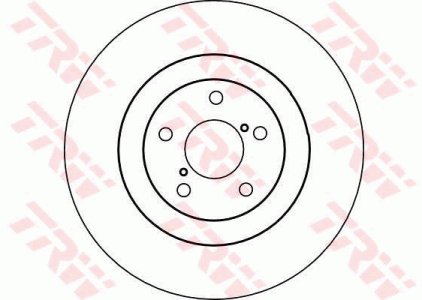 Tarcza hamulcowa TRW DF4103 SDB100830 przód