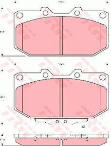 Klocki hamulcowe TRW GDB1006 21307145