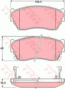Klocki hamulcowe TRW GDB1012 21659164
