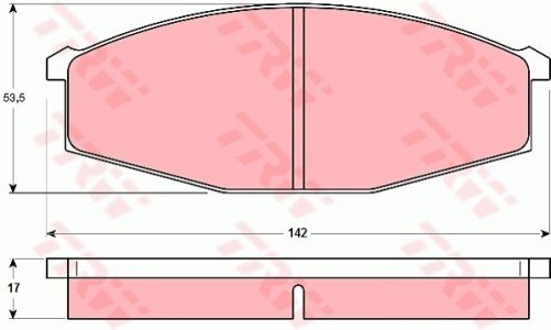 Klocki hamulcowe TRW GDB251 20863170