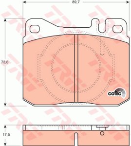 Klocki hamulcowe TRW GDB264 20341175