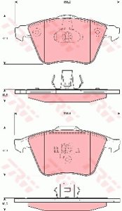 Klocki hamulcowe TRW GDB1607 23801186