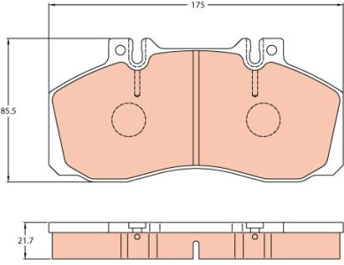 Klocki hamulcowe TRW GDB5050 29835220