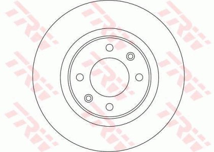 Tarcza hamulcowa TRW DF4215 4246W4 tył