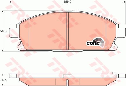 Klocki hamulcowe TRW GDB3293 23420165