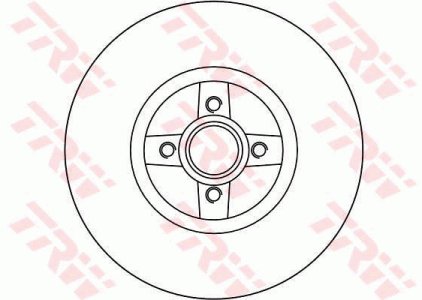 Tarcza hamulcowa TRW DF4272 7701206328
