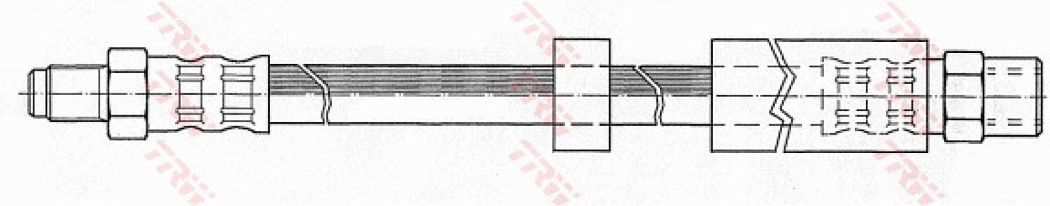 Przewód hamulcowy giętki TRW PHB349 34301165075