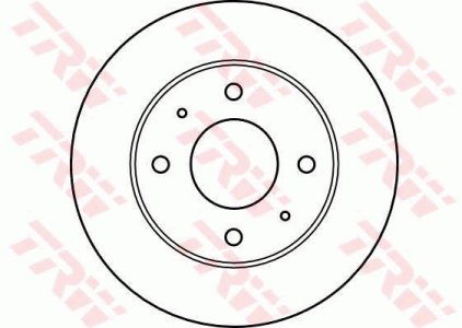 Tarcza hamulcowa TRW DF4081 30872926