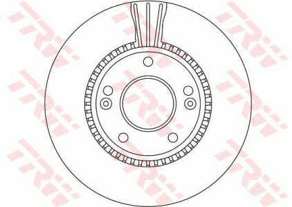 Tarcza hamulcowa TRW DF4283 517122C000