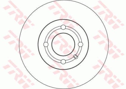 Tarcza hamulcowa TRW DF4232 6N0615301E