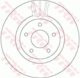 Tarcza hamulcowa TRW DF4219S JLM20617