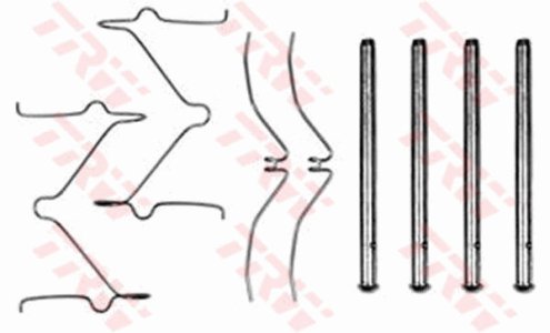 Zestaw montażowy klocków hamulcowych TRW PFK286 126112400