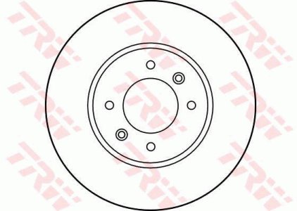 Tarcza hamulcowa TRW DF1031 7700715166