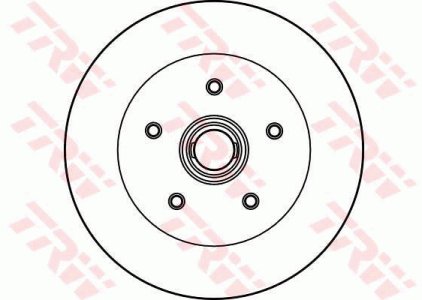 Tarcza hamulcowa TRW DF2587 251407617M