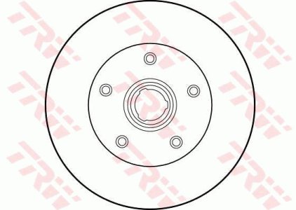 Tarcza hamulcowa TRW DF1540 357615601B