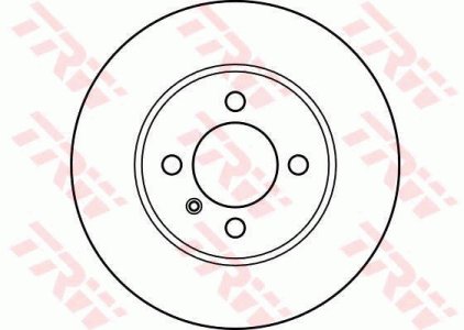 Tarcza hamulcowa TRW DF2550 34111160915