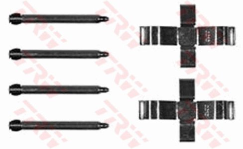 Zestaw montażowy klocków hamulcowych TRW PFK234 16010760