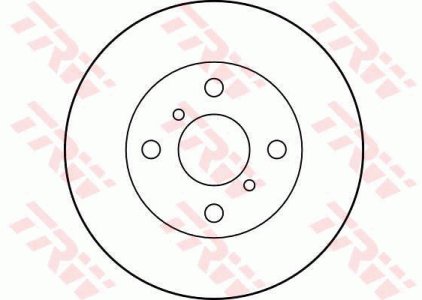Tarcza hamulcowa TRW DF4007 4351216070 przód 
