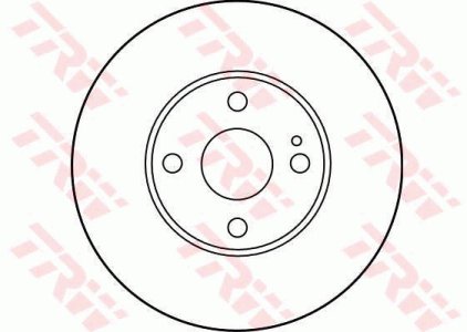 Tarcza hamulcowa TRW DF2702 BB7E3325XA