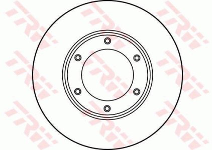 Tarcza hamulcowa TRW DF1967 40206C7000