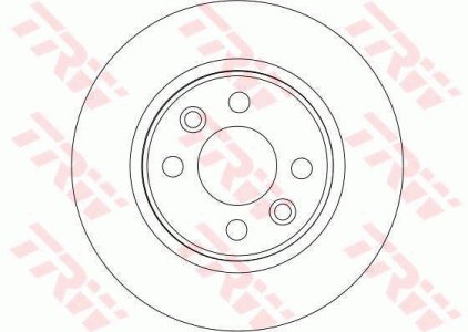 Tarcza hamulcowa TRW DF4381 6001547683