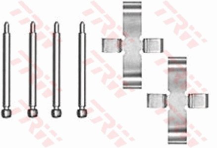 Zestaw montażowy klocków hamulcowych TRW PFK198 16010400