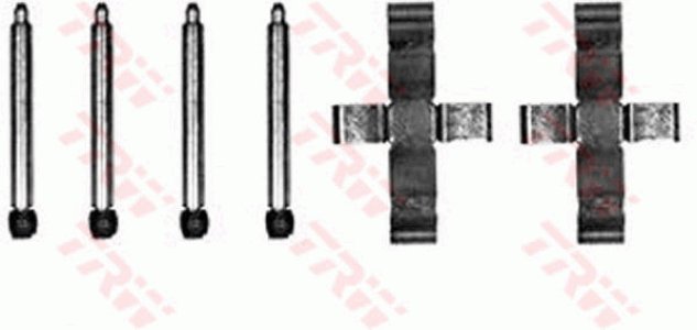 Zestaw montażowy klocków hamulcowych TRW PFK204 41046000