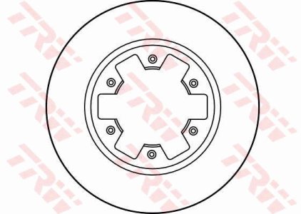 Tarcza hamulcowa TRW DF1965 4020631G01 przód