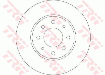 Tarcza hamulcowa TRW DF4345 MB895098
