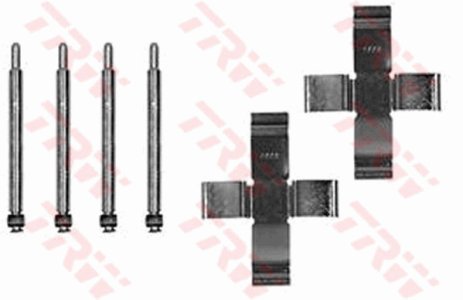 Zestaw montażowy klocków hamulcowych TRW PFK113 608092500