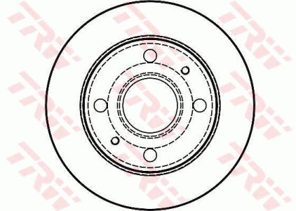 Tarcza hamulcowa TRW DF4070 4351297204