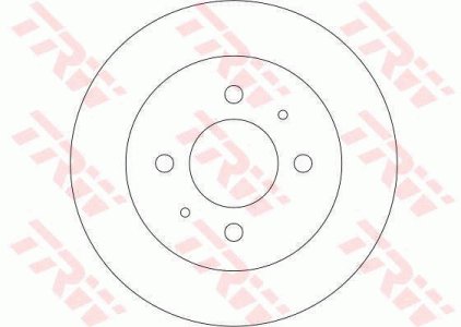 Tarcza hamulcowa TRW DF4319 MB857762