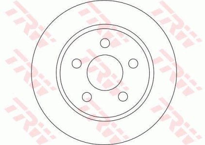Tarcza hamulcowa TRW DF4372 1223543