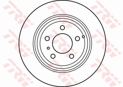 Tarcza hamulcowa TRW DF2660 2717940 tył