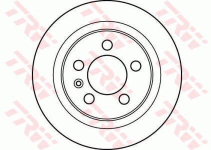 Tarcza hamulcowa TRW DF2619 1H0615301A przód