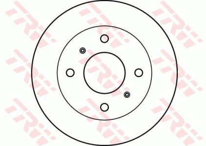 Tarcza hamulcowa TRW DF2590 4020690J01