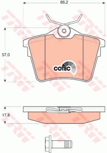 Klocki hamulcowe TRW GDB1596 24135178