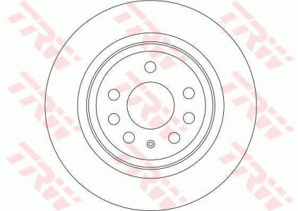 Tarcza hamulcowa TRW DF4284 569114 tył